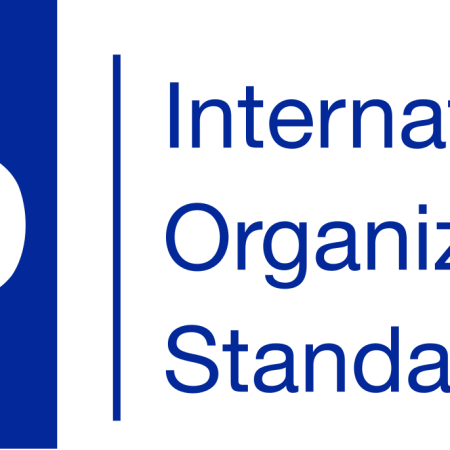 Graphic logo of the ISO Logo
